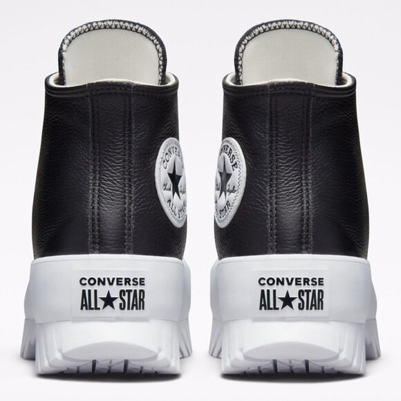 NEW Converse Chuck Taylor All Star Lugged 2.0 Hi Black leather shoes 9.5 NWT - Picture 3 of 8